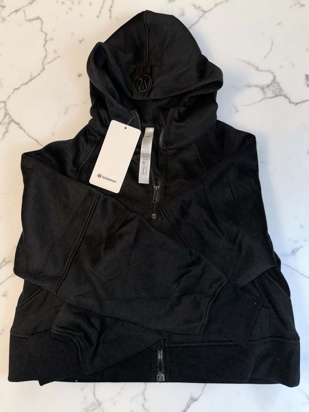 Lululemon Scuba Oversized Full Zip Size 2 S/M Black Hoodie Jacket
